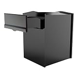 Qualarc LIB-BL-LM6-46 Liberty Rear Access Locking Mailbox with 4" to 6 " Chute & Black Letter Plate 