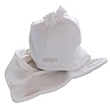 ドイツの子供服ブランドMaxiMo(マキシモ) ギフトセット帽子 スタイ ギフト2点セット　ホワイト 41ｃｍ