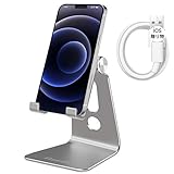 【HANDIC 2021強化版】スマホ スタンド 卓上 携帯スタンド 角度調整可能 アルミ合金製 安定性抜群 耐久性 iPhone/Sony