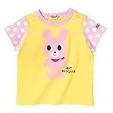 ミキハウス ホットビスケッツ (MIKIHOUSE HOT BISCUITS) 全身キャラクター半袖Tシャツ 90cm 黄（04）