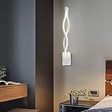 Creative Simple Modern Led Bedroom Bedside Lamp Wall Lamp Aisle Corridor Stair Light TV Wall Lamp Length 47 Width 6.58CM Fine Carving Pattern (Color : Stepless dimming)