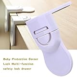 ベビーガード 子供安全ロック 引き出しロック ドアロック 冷蔵庫 食器棚 本棚などに適用 地震対策 安全対策 10個入り