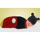 ベビーコスチューム,着ぐるみ,寝相アート,ミッキーマウス,コクーンと帽子セット/Baby Costume, Micky Mouse,cocoon,hat