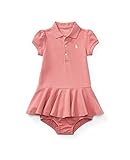 ラルフローレンの子供服　POLO　RALPHLAUREN　ベビー　女の子ツーピースセット　８０ｃｍ [並行輸入品]