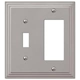 ハンプトンベイ手順1 Toggleと1デコラ壁プレート – ニッケル