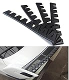 Piece of peace product ボルテックスジェネレータ シェブロン形状 実効空力デバイス ディフューザー (ブラック4本)