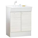 TOTO 洗面化粧台(KCシリーズ) 間口600 2枚扉タイプ ルースホワイトペア 寒冷地向け LDCL060BAGES1C