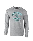 NCAAマスコットブロックアーチロングスリーブTシャツ M グレイ