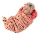 Blossoms & Lace Set - Peach Blossom, 0-3 Months by Cozy Cocoon