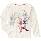 ジンボリー GYMBOREE/ スキーフレンドトップ ホワイト トップス長袖Tシャツ 5歳【並行輸入】