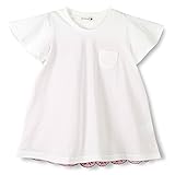 (ブランシェス) branshes 布帛切替半袖Tシャツ 140cm オフホワイト