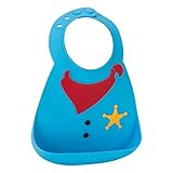メイクマイデイ Make My Day お食事エプロン シリコン ビブ スタイ ポケット付き BB115 シェリフ Baby Bib Sheriff 食べこぼし防止 よだれかけ お手入れ簡単 [並行輸