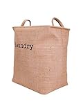 Nursery Foldable Laundry Hamper Basket Waterproof for organizing baby clothestoys [並行輸入品]