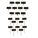 Flameer 約20点セット　萌え　可愛い　黒板　ミニ　木製　メモ用　ガーデン　飾り　ギフト　スティック　タグ付　ウッド