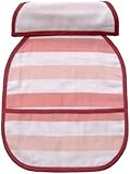 アンナニコラ 三重ガーゼボーダー柄 汗取りパット ピンク 10030 日本製