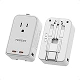 変換プラグ 全世界対応 TESSAN 海外超薄型旅行用コンセント 45W 急速充電 2つUSB-Cと2つUSB-Aポート付き C/O/BF/Aタイプ付き 海外電源変換器 マルチ変換プラグ 電源変換アダプター 韓国/ヨーロッパ/オーストラリア/イギリス/アメリカ/中国などの国に対応 旅行便利グッズ