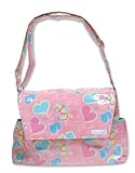 Trend Lab Messenger Bag Style Diaper Bag, Groovy Love (Discontinued by Manufacturer) by Trend Lab [並