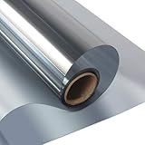 Miraitech 窓用フィルム 目隠しシート ガラス飛散防止 断熱 日焼け止め 紫外線カット uvカット 窓用防犯フィルム ガラスフィルム シルバー 100*750㎝