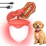 [LaRoo] 犬猫用 ペンダントライト LED 充電式 夜間 散歩用 犬の安全のために 首輪 光る キラキラ 防水 調節可能 簡潔 軽い 超小型犬～超大型犬に対応 ペット用品 (Pink)