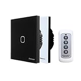 ILS - SESOO SY6-01-D EU/UK Standard Smart Touch Switch RF433 Remote Control Wall Switch 1 Gang 1 Way