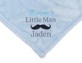 PERSONALIZED Embroidered MOMMY'S LITTLE MAN Tahoe Fleece Baby Blanket by Personalized Giftware