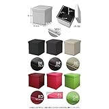 ボックススツール 収納ボックス スツール オットマン スツール リビングチェア 色　ブラウン …