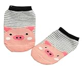 2ペア[豚ピンク]赤ちゃん子供の子供のための幼児ソックスコットンソックス、2-4歳