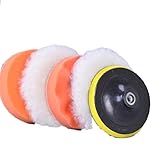 ポリッシング パフ スポンジ　6点セット 電動 ドリル グラインダー 先端 マジックテープ式 100mm