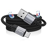 Magtame USB-Cケーブル 磁気自動収納 usb type c ケーブル 亜合金属製コネクタ 急速充電 usbケーブルタイプc 二重ナイロンusb a to c 対応 Samsung Galaxy/FE Ultras10E/S10/S9/Plus 5G/Note9/8,A11/LG等対応(1M-ブラック)
