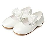 YUSASA (ユササ） 子供靴 キッズフォーマル シューズ 子供フォーマル靴 フラワーガールズ シューズ 発表会 結婚式 入学式 入園式 プレゼント 演奏会 花嫁介添人 お呼ばれ (内寸17.2cm