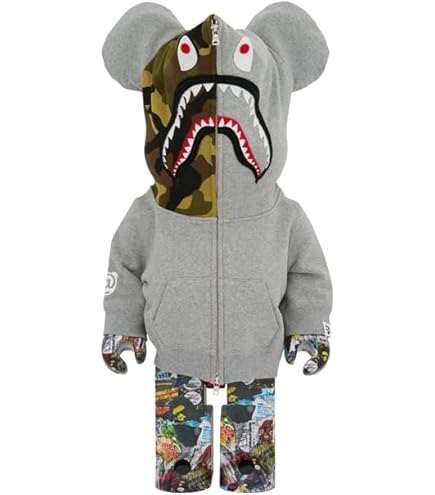 MEDICOM TOY - BE@RBRICK LEGACY CAMO SHARK NAVY 1000％ LEGACY CAMO SHARK BE@RBRICK 1000% | bape.com