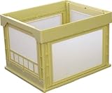 KUNIMORI プラスチック折畳みコンテナ "パタコン" N-107 イエロー 50191-N107-YE