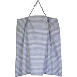 「パンダゴンボーダー」 Panagon Border 授乳ケープ 授乳カバー オーガニックコットン お出かけ時の授乳も安心 カラー：ブルーグレー