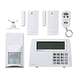 SABRE Home Expandable Wireless Burglar Alarm Security System - Includes Motion Door and Window Senso