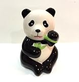 セラミックSitting Panda Piggy Coin Bank Money Bank aprox.サイズ3 x 4.5インチ
