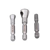 PINKING　穴あけ　傾斜穴　ドリル　六角ハンドル　面取り　バリ取り　木工　90°　3本セット