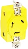Hubbell Wiring Systems HBL328DCR Locking Single Receptacle with Abuse-Resistant Face, 30A, 28 VDC, Y