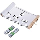 PChero 壁定規 キッズ高さの定規 テープメジャー ベビー 測定工具 子供 部屋の飾り 高さの定規 木製 3セット