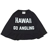 《H28年秋冬物》KICKY VILLAGE(キキイ ビレッジ) 天竺HAWAII裾切替長袖Tシャツ 90cm /ブラック NO.KV-15414