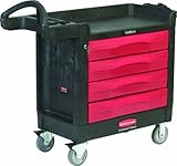 ニューウェル・ラバーメイド社 ラバーメイド モービルワークセンター 引出型 ブラック 45138807