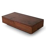 テーブル センターテーブル 国産 節付き 天然木突板 木製 引き出し 2杯付き 長方形 ウォルナット