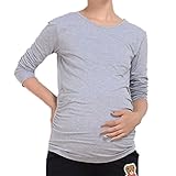Linyuan ファッション Womens Long Sleeve T Shirt Casual Rendering Clothing for Maternity Tシャツ T-shirt 275