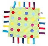 Maven: Soothing Security Blanket - Blue and Green with Multicolored Polka Dots by Maven Gifts