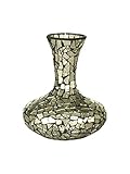 Dale Tiffany PG10263 Silver Decorative Vase 7-Inch by 8-1/2-Inch【クリスマス】【ツリー】 [並行輸入品]
