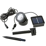 ソーラーパネル充電式LEDガーデンライト 暗くなると自動点灯 防水仕様 高輝度LEDスポットライト 太陽光充電で経済的 FMTBSV-SL01