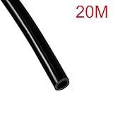 ドリップ灌漑システム散水用具　散水ホース　灌漑チューブ　内径4mm外径7mm　10/20/50m 　ブラック　 (20m)