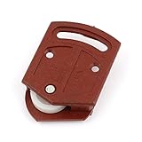 uxcell ワードローブドアローラー　スライドプレート　直径3.6mm　白いホイール