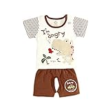 Laparc (ラパルク) Tシャツ パンツ アンサンブル ベビー ブラウン ネイビー ダークブラウン ( 66cm 73cm 80c ) 半袖 (80cm, 焦茶)