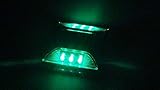 ソーラー充電式2×3LED（6LED） 緑色『常時点灯タイプ』道路鋲、路肩鋲、階段ランプ【 省エネ 】【 耐久性 】アルミ合金 [並行輸入品]