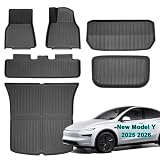SUPER LINER Tesla 新型モデルY（2025/2026年式）フロアマット | 車種専用設計・全天候型 4点セット TPE素材 | フロアマット・カーゴマット・トランク・車内アクセサリー